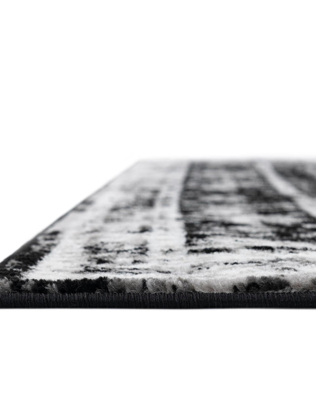 Black 6' 1 x 6' 1 Sofia Octagon Area Rug Durable Easy Clean Stain Resistant Unique Carpet for Affordable Interior Home Design for Sale at Rug Engine