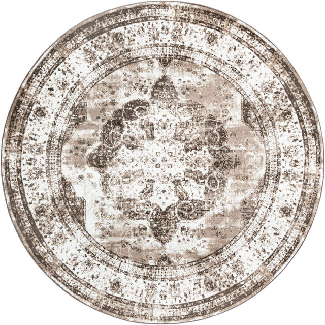Light Brown 10' x 10' Sofia Round Area Rug Durable Easy Clean Stain Resistant Unique Carpet for Affordable Interior Home Design for Sale at Rug Engine