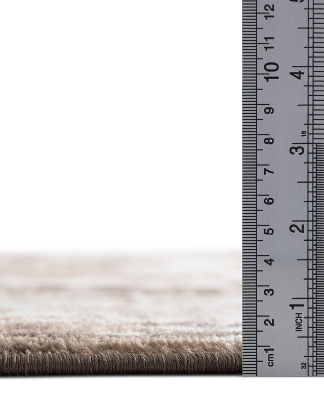 Light Brown 3' 1 x 6' 1 Sofia Hearth Half-Round Semicircle Area Rug Durable Easy Clean Stain Resistant Unique Carpet for Affordable Interior Home Design for Sale at Rug Engine