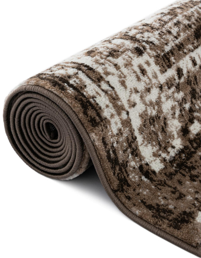 Light Brown 3' 1 x 6' 1 Sofia Hearth Half-Round Semicircle Area Rug Durable Easy Clean Stain Resistant Unique Carpet for Affordable Interior Home Design for Sale at Rug Engine