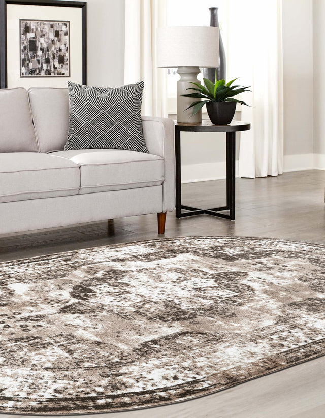 Light Brown 2' x 3' 1 Sofia Oval Area Rug Durable Easy Clean Stain Resistant Unique Carpet for Affordable Interior Home Design for Sale at Rug Engine