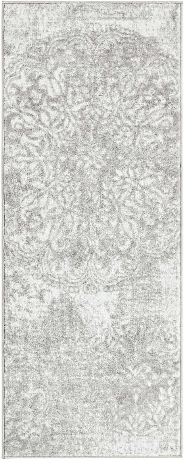 Light Gray 2' x 5' 1 Sofia Runner Area Rug Durable Easy Clean Stain Resistant Unique Carpet for Affordable Interior Home Design for Sale at Rug Engine