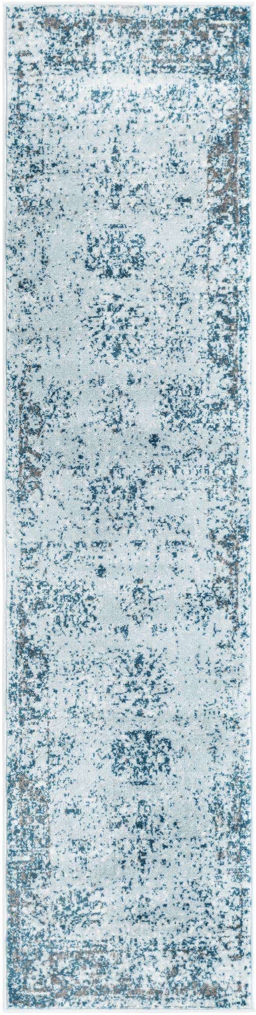 Light Blue 2' x 8' Sofia Runner Area Rug Durable Easy Clean Stain Resistant Unique Carpet for Affordable Interior Home Design for Sale at Rug Engine