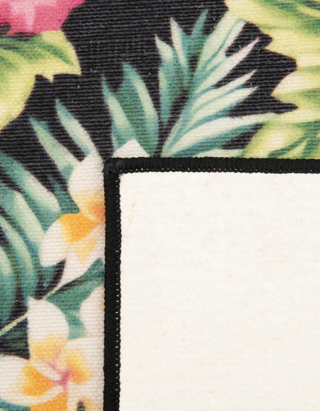 Multicolor 2' x 6' 1 Jill Zarin Caribbean Outdoor Runner Area Rug Weather Resistant for Patio, Deck, Terrace, Balcony, Porch 100% Premium Nylon Pile Coastal Carpet for Sale at Rug Engine