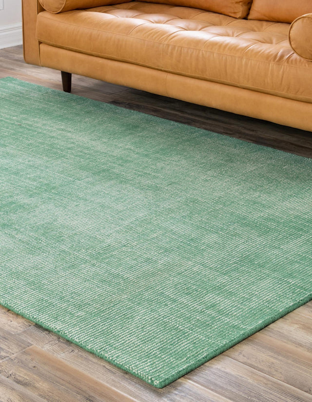 Green 7' 10 x 11' Jill Zarin English Manor Rectangle Area Rug 100% Premium Natural Wool Handwoven Carpet for Living Rooms, Office Space, Bedrooms, Dorms for Sale at Rug Engine