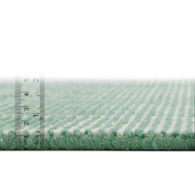 Green 7' 10 x 11' Jill Zarin English Manor Rectangle Area Rug 100% Premium Natural Wool Handwoven Carpet for Living Rooms, Office Space, Bedrooms, Dorms for Sale at Rug Engine