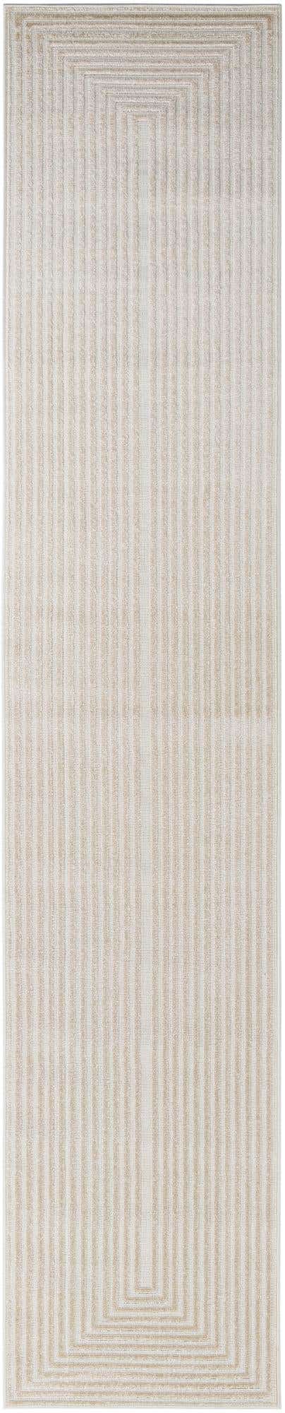 Beige 3' x 13' 1 Sabrina Soto Outdoor Runner Area Rug Weather Resistant for Patio, Deck, Terrace, Balcony, Porch Durable Carpet for Exterior Home Design for Sale at Rug Engine