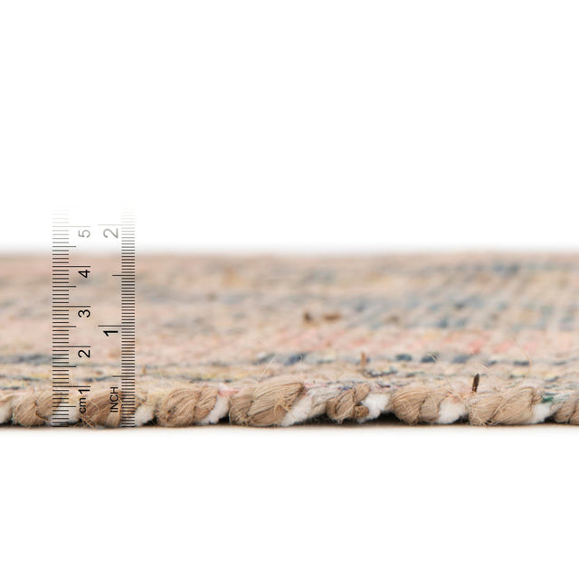 Antique Red 7' 10 x 7' 10 Chenille Jute Square Area Rug Vintage Distressed Boho All Natural Eco-Friendly Sustainable Carpet for Living Dining Office Dorm Rooms for Sale at Rug Engine