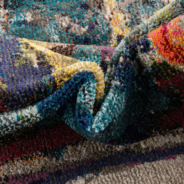 Multicolor 4' 1 x 6' 1 Haerfest Oval Area Rug Abstract Super Colorful Modern Vivid Carpet for Unique Interior Design Room Decorating for Sale at Rug Engine