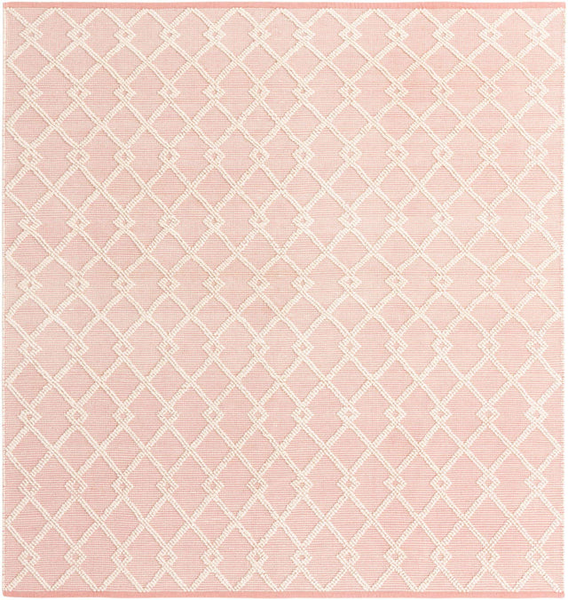 English Rose 8' x 8' Jill Zarin Dorset Square Area Rug Premium Wool & Cotton Blend All Natural Pile Carpet for Bedrooms, Offices, Living Rooms, Dorms for Sale at Rug Engine