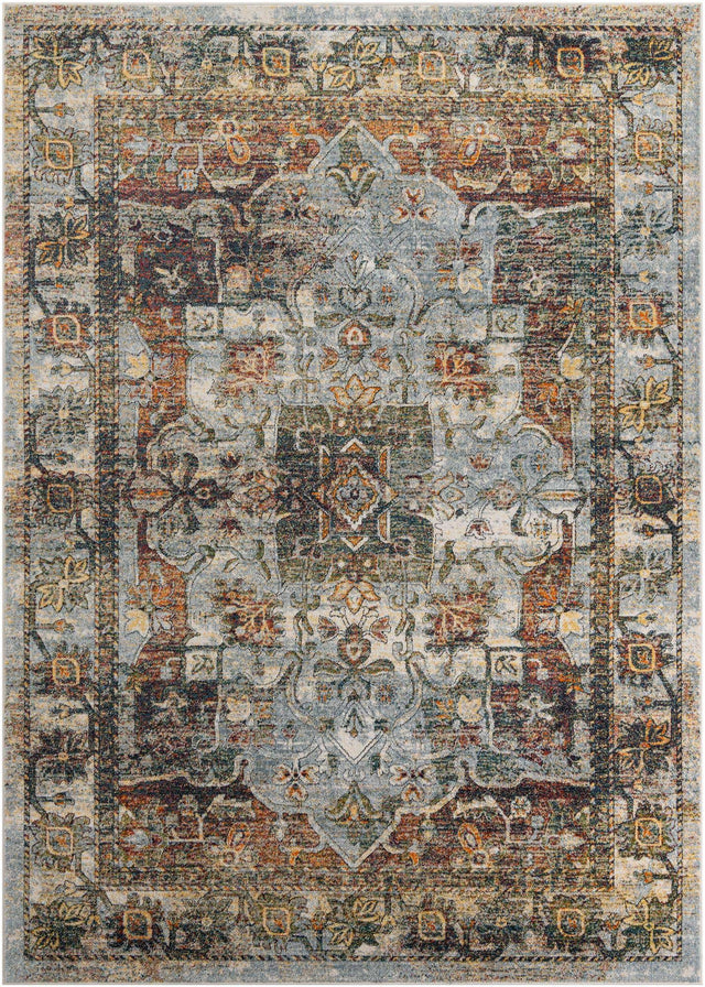 Ivory 7' 10 x 11' Isabella Rectangle Area Rug Polypropylene & Polyester Traditional Elegant Carpet for Living Rooms, Dining, Office, Dorms for Sale at Rug Engine
