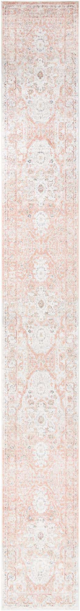 Rose Pink 2' 7 x 19' 8 Madeline Vintage Runner Area Rug 100% Polypropylene Distressed Traditional Carpet for Classic Interior Home Design for Sale at Rug Engine