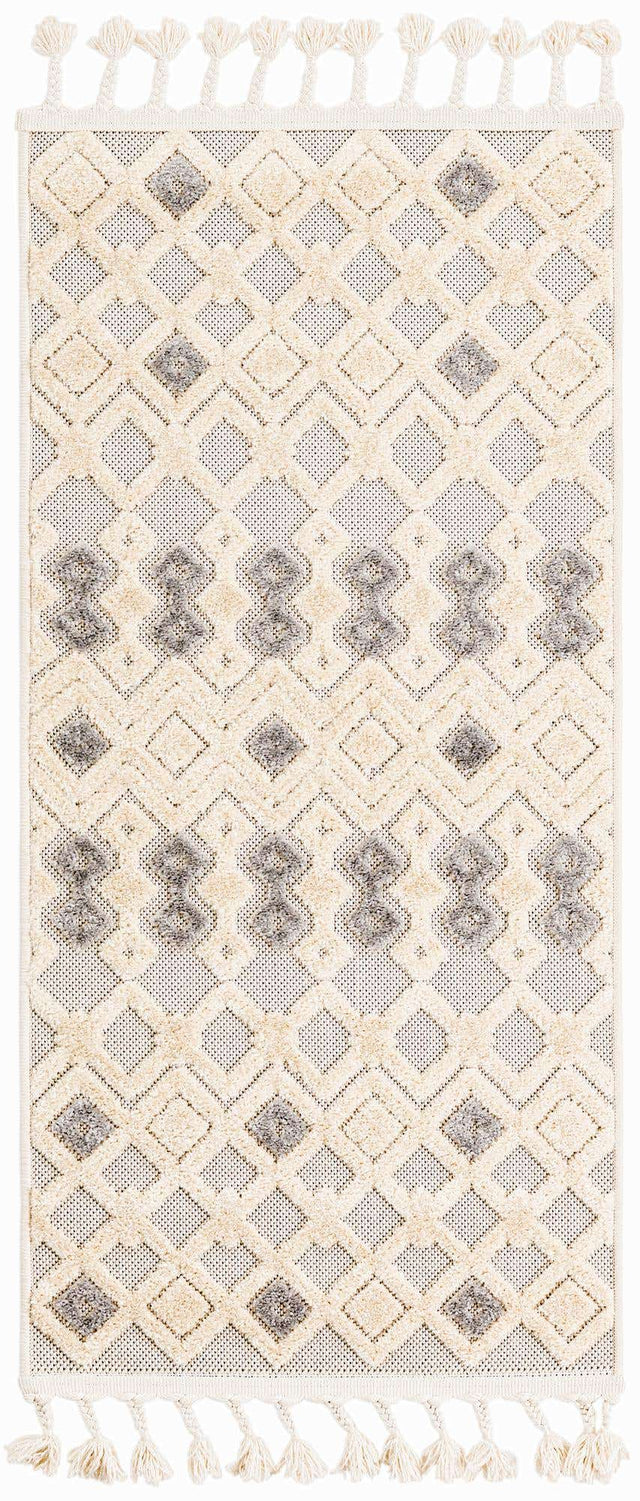Sandy Beige 2' x 4' 1 Arlo Runner Area Rug 100% Polypropylene With Cotton Backing Easy Clean Indoor Living Room Bedroom Dining Office Carpet for Sale at Rug Engine