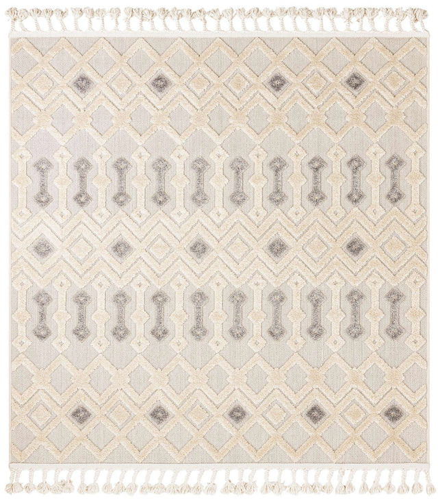 Sandy Beige 5' 3 x 5' 3 Arlo Square Area Rug 100% Polypropylene With Cotton Backing Easy Clean Indoor Living Room Bedroom Dining Office Carpet for Sale at Rug Engine