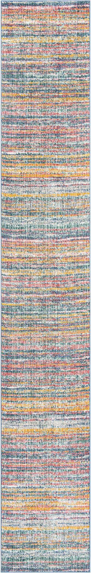 Multicolor 2' 7 x 16' 5 Gemstone Runner Area Rug Polypropylene Contemporary Carpet Easy Clean Stain Resistant for Home Design Decorating for Sale at Rug Engine