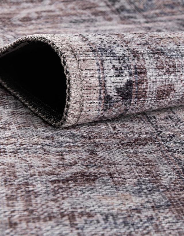 Washable Ivory and Gray 3' 3 x 5' 3 Mangata Oval Area Rug Easy to Clean Stain Resistant & Durable Chenille Traditional Vintage Distressed Carpet for Sale at Rug Engine
