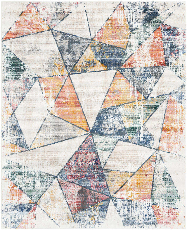Multicolor 7' 10 x 10' 2 Gemstone Rectangle Area Rug Polypropylene Contemporary Carpet Easy Clean Stain Resistant for Home Design Decorating for Sale at Rug Engine