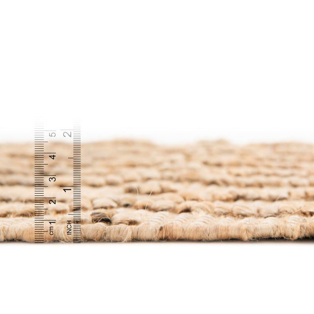 Natural 4' 1 x 6' 1 Larsa Rectangle Area Rug 90% Jute & 10% Cotton Premium All Natural Hand Woven Carpet for Home Interior Design Spaces for Sale at Rug Engine