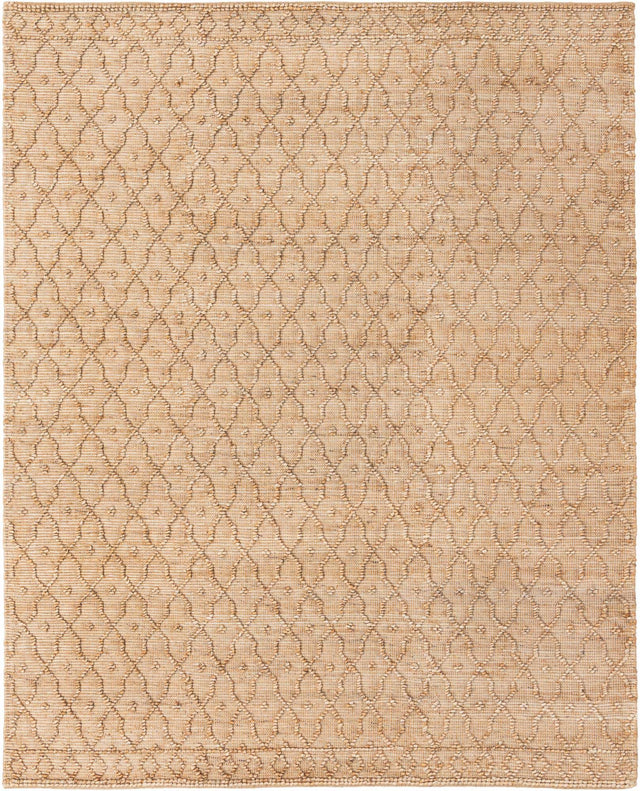 Natural 7' 10 x 10' Larsa Rectangle Area Rug 90% Jute & 10% Cotton Premium All Natural Hand Woven Carpet for Home Interior Design Spaces for Sale at Rug Engine