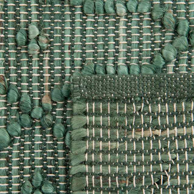 Hunter Green 4' 1 x 6' 1 Larsa Rectangle Area Rug 90% Jute & 10% Cotton Premium All Natural Hand Woven Carpet for Home Interior Design Spaces for Sale at Rug Engine