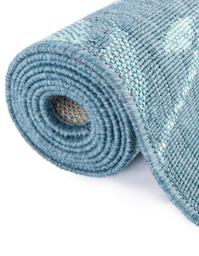 Multicolor 6' 1 x 9' Outdoor Coastal Rectangle Area Rug Weather Resistant for Patio, Deck, Terrace, Balcony, Porch 100% Polypropylene Coastal Decor Carpet for Sale at Rug Engine