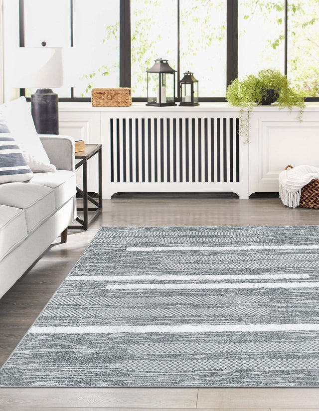 Gray 2' 3 x 3' 1 Abbey Rectangle Area Rug 100% Cotton All Natural Living Dining Room Bedroom Carpet for Sale at Rug Engine