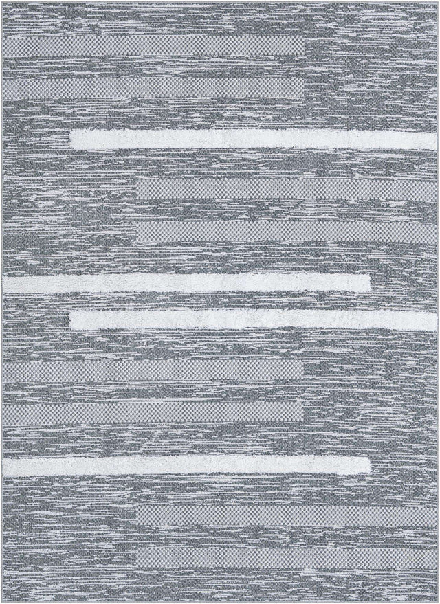 Gray 6' 5 x 9' Abbey Rectangle Area Rug 100% Cotton All Natural Living Dining Room Bedroom Carpet for Sale at Rug Engine