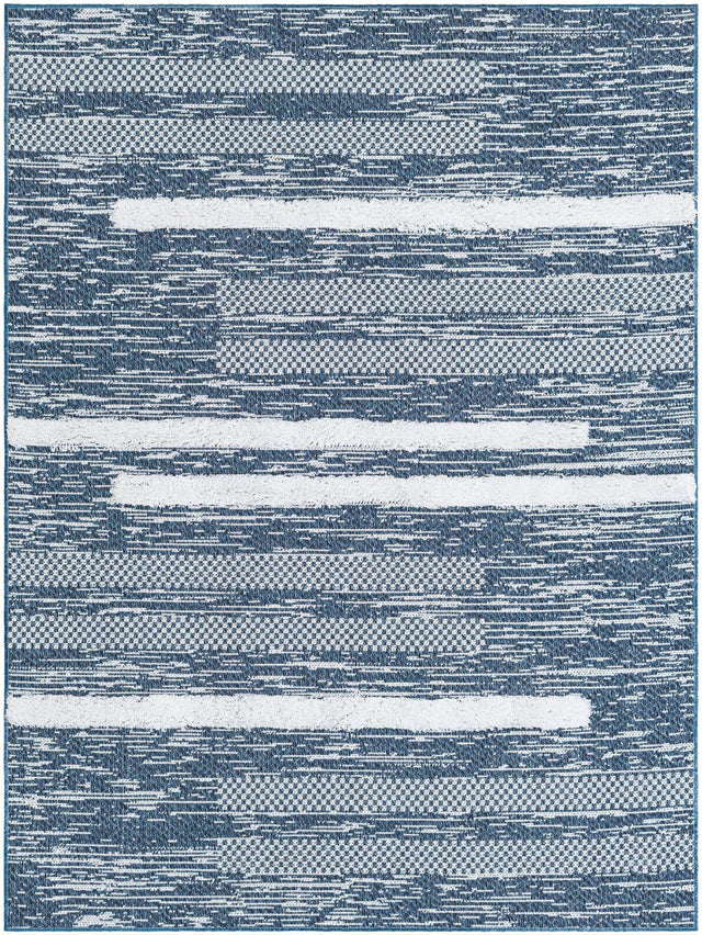 Navy Blue 4' 5 x 6' 1 Abbey Rectangle Area Rug 100% Cotton All Natural Living Dining Room Bedroom Carpet for Sale at Rug Engine