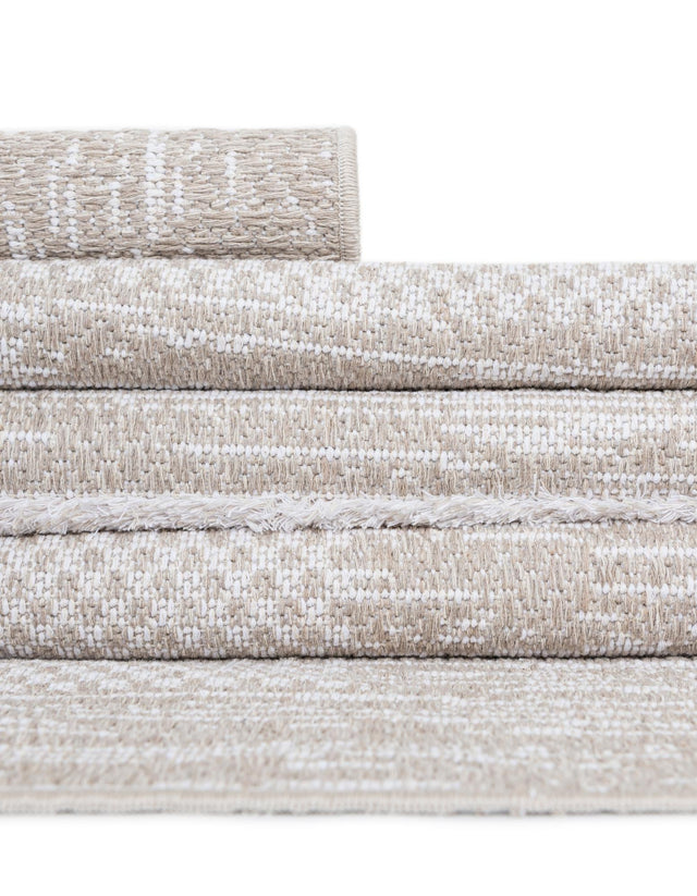 Ivory 6' 5 x 9' Abbey Rectangle Area Rug 100% Cotton All Natural Living Dining Room Bedroom Carpet for Sale at Rug Engine