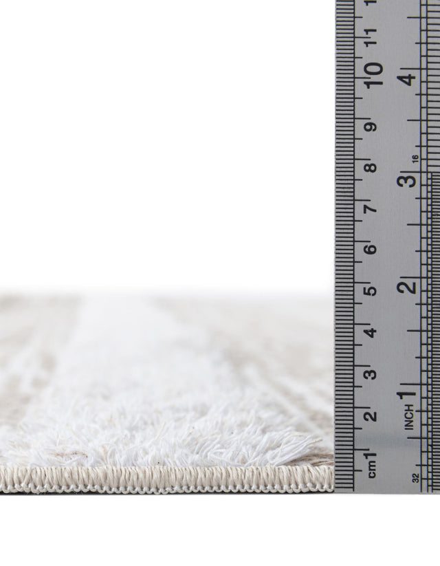 Ivory 2' 7 x 8' Abbey Runner Area Rug 100% Cotton All Natural Living Dining Room Bedroom Carpet for Sale at Rug Engine