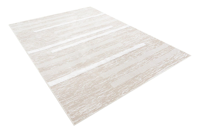 Ivory 6' 5 x 9' Abbey Rectangle Area Rug 100% Cotton All Natural Living Dining Room Bedroom Carpet for Sale at Rug Engine