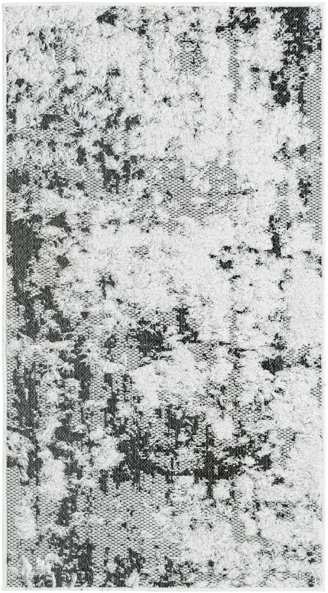 Black 2' 3 x 4' 1 Abbey Runner Area Rug 100% Cotton All Natural Living Dining Room Bedroom Carpet for Sale at Rug Engine