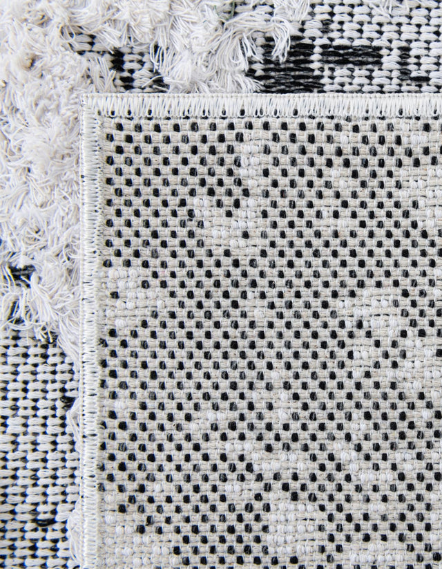 Black 8' 2 x 10' Abbey Rectangle Area Rug 100% Cotton All Natural Living Dining Room Bedroom Carpet for Sale at Rug Engine