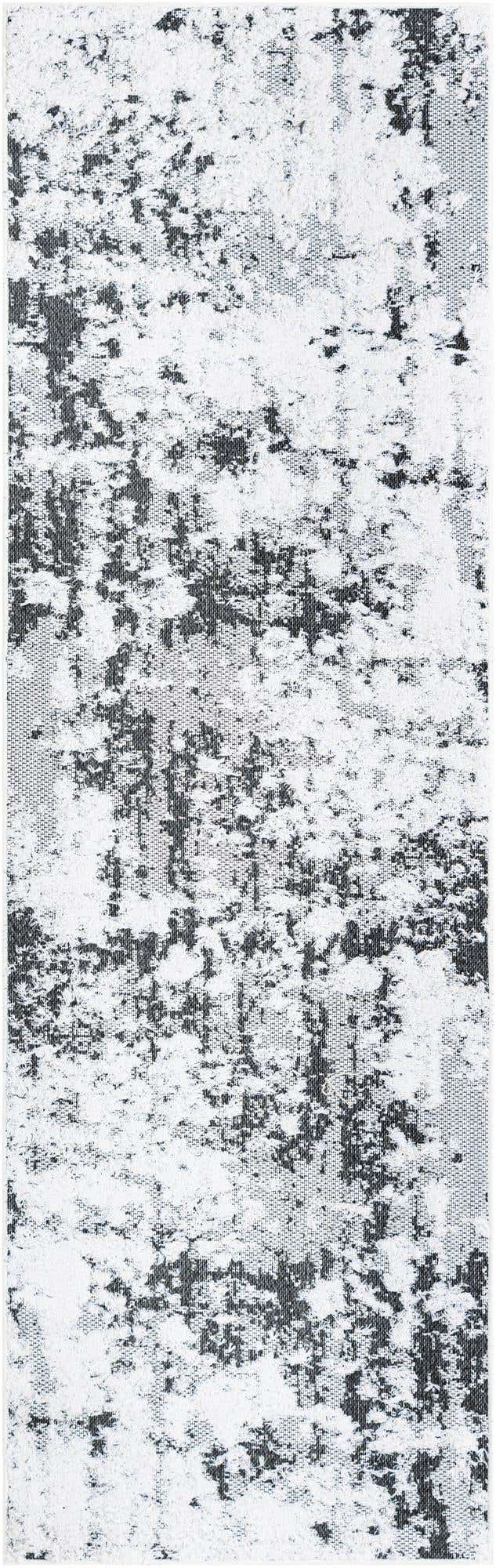 Black 2' 7 x 8' Abbey Runner Area Rug 100% Cotton All Natural Living Dining Room Bedroom Carpet for Sale at Rug Engine