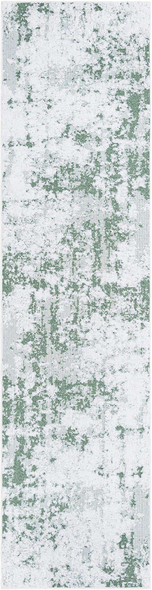 Green 2' 7 x 10' Abbey Runner Area Rug 100% Cotton All Natural Living Dining Room Bedroom Carpet for Sale at Rug Engine