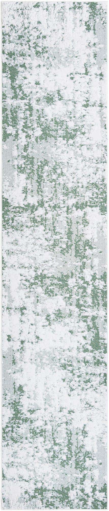 Green 2' 7 x 12' Abbey Runner Area Rug 100% Cotton All Natural Living Dining Room Bedroom Carpet for Sale at Rug Engine