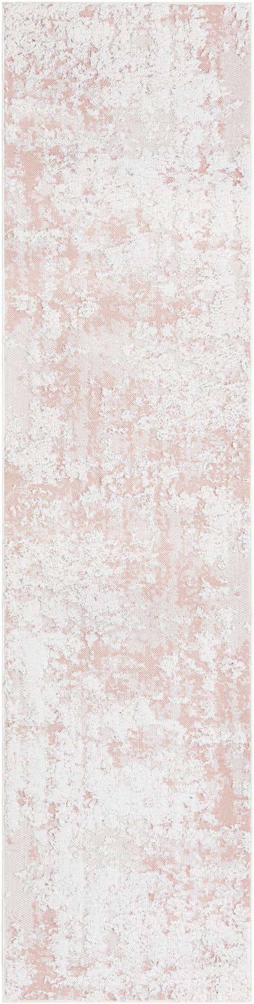 Pink 2' 7 x 10' Abbey Runner Area Rug 100% Cotton All Natural Living Dining Room Bedroom Carpet for Sale at Rug Engine