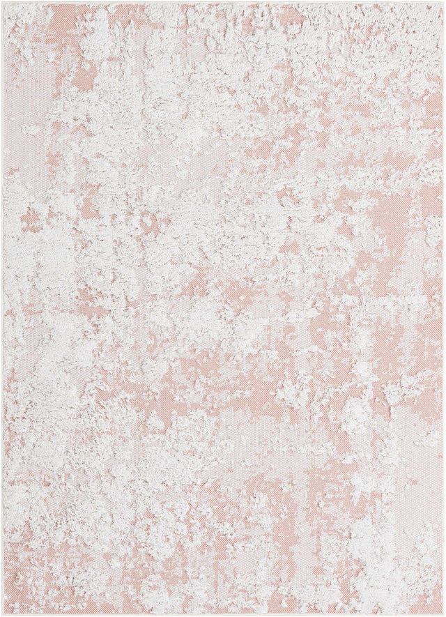 Pink 4' 5 x 6' 1 Abbey Rectangle Area Rug 100% Cotton All Natural Living Dining Room Bedroom Carpet for Sale at Rug Engine