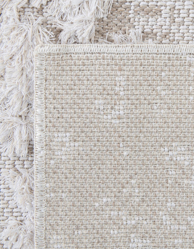 Ivory 2' 3 x 4' 1 Abbey Runner Area Rug 100% Cotton All Natural Living Dining Room Bedroom Carpet for Sale at Rug Engine