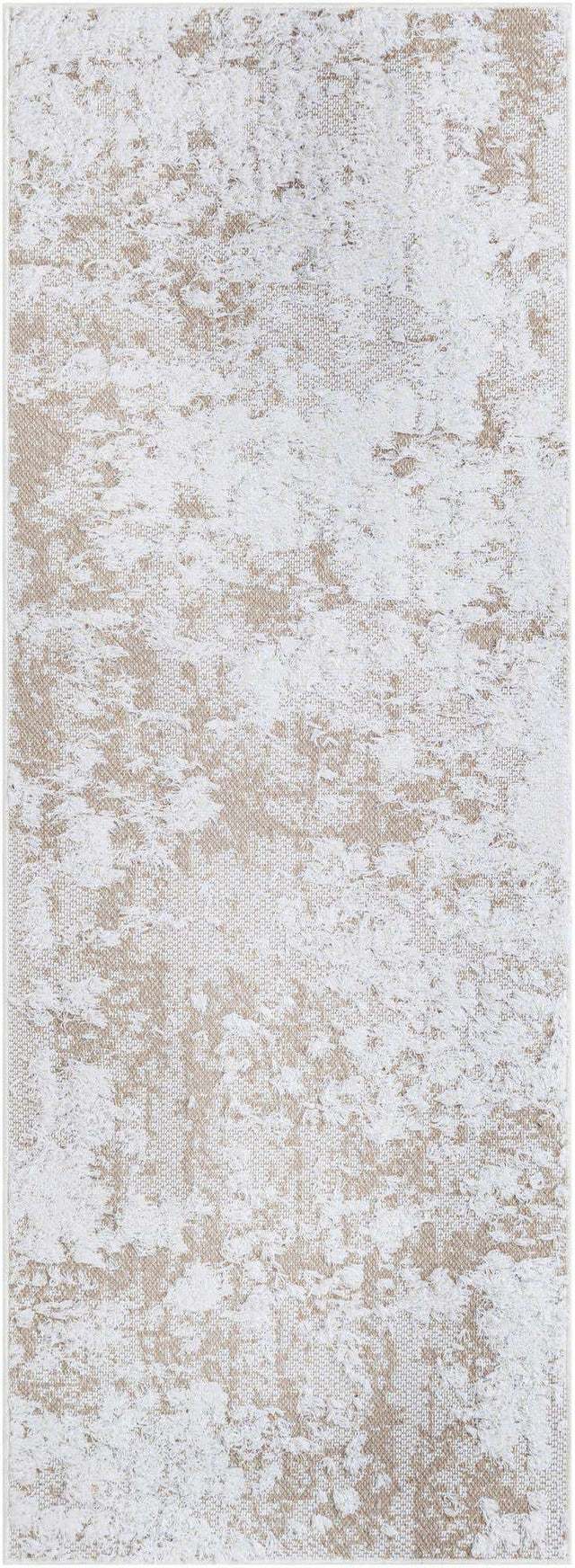 Ivory 2' 3 x 6' 1 Abbey Runner Area Rug 100% Cotton All Natural Living Dining Room Bedroom Carpet for Sale at Rug Engine