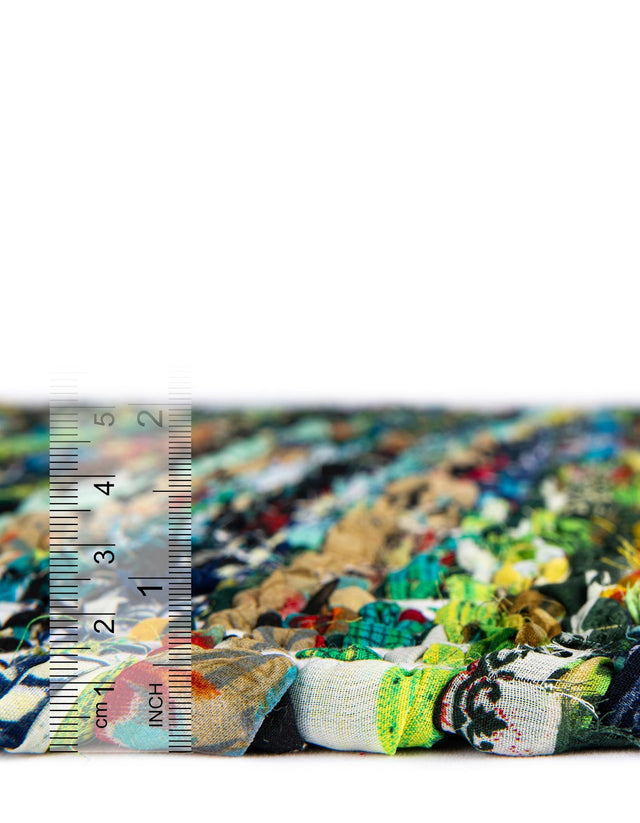 13 pcs Green 0' 9 x 2' 6 Chindi Chevron Indoor Stair Treads Accent Area Rug Staircase Set 100% Denim Cotton All Natural Modern Geometric Carpet Dining Living Rooms Bathroom Dorm Decor for Sale at Rug Engine