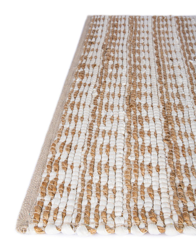 13 pcs White 0' 9 x 2' 6 Chindi Jute Indoor Stair Treads Accent Area Rug Staircase Set Interior Design Home Decor Carpet Mat for Sale at Rug Engine