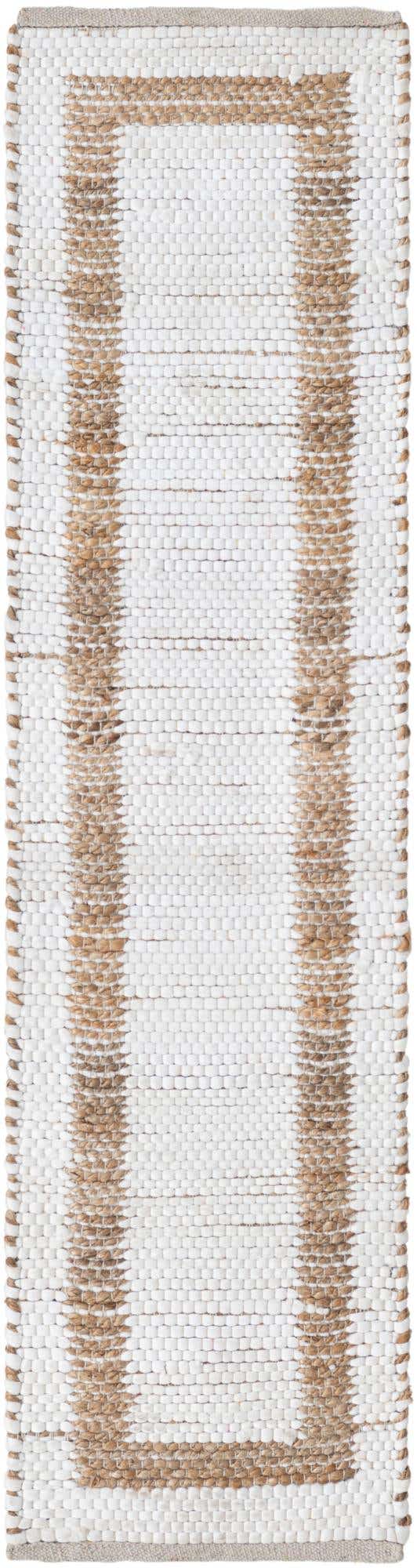 White and Natural 1' 2 x 5' 1 Chindi Jute Table Runner Area Rug Decorative Dining Room Kitchen All Natural Material Table Cover Interior Design Home Decor Carpet Mat for Sale at Rug Engine