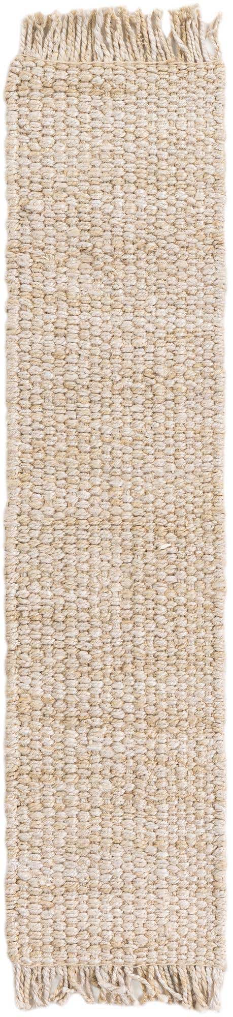 Ivory 1' 2 x 5' 1 Chunky Jute Table Runner Area Rug Decorative Dining Room Kitchen All Natural Material Table Cover 100% All Natural Jute Sustainable Eco-Friendly Carpet Mat for Natural Interior Design Homes for Sale at Rug Engine