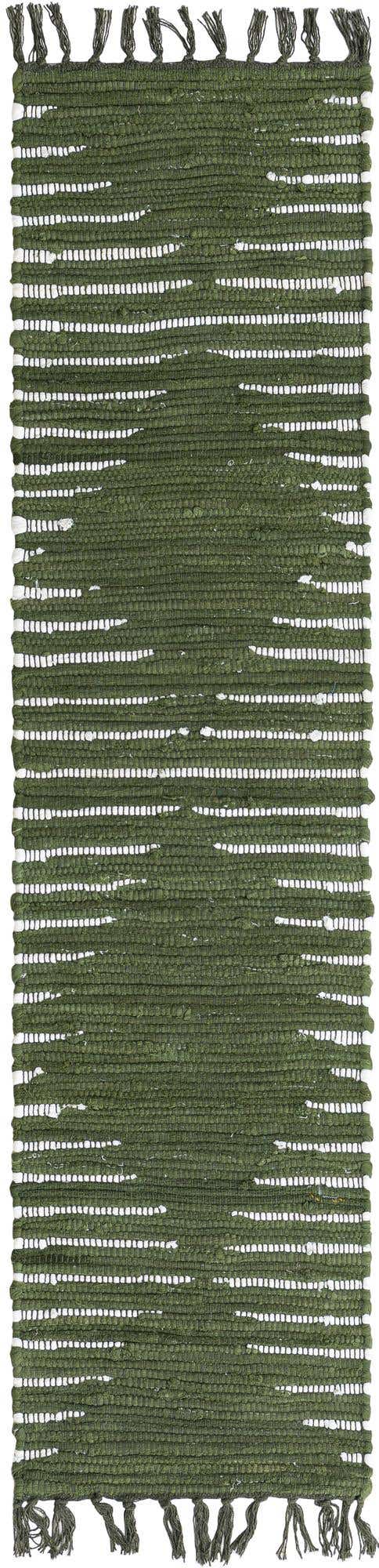 Green 1' 2 x 5' 1 Chindi Cotton Table Runner Area Rug Decorative Dining Room Kitchen All Natural Material Table Cover Interior Design Home Decor Carpet Mat for Sale at Rug Engine