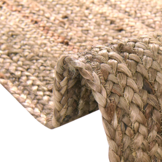 Natural 1' 2 x 4' 1 Braided Jute Table Runner Area Rug Decorative Dining Room Kitchen All Natural Material Table Cover 100% Jute Hand Braided Natural Eco-Friendly Boho Style Carpet for Living Rooms Dining Office Space Dorms for Sale at Rug Engine