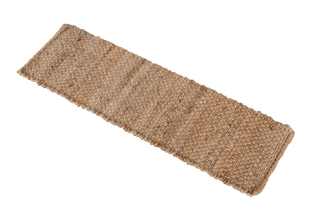13 pcs Natural 0' 9 x 2' 6 Chunky Jute Indoor Stair Treads Accent Area Rug Staircase Set 100% All Natural Jute Sustainable Eco-Friendly Carpet Mat for Natural Interior Design Homes for Sale at Rug Engine