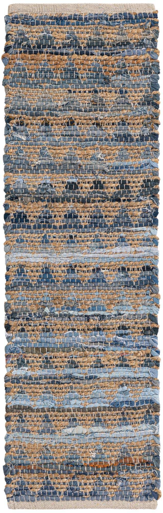 Navy Blue 1' 2 x 4' 1 Chindi Jute Table Runner Area Rug Decorative Dining Room Kitchen All Natural Material Table Cover Interior Design Home Decor Carpet Mat for Sale at Rug Engine