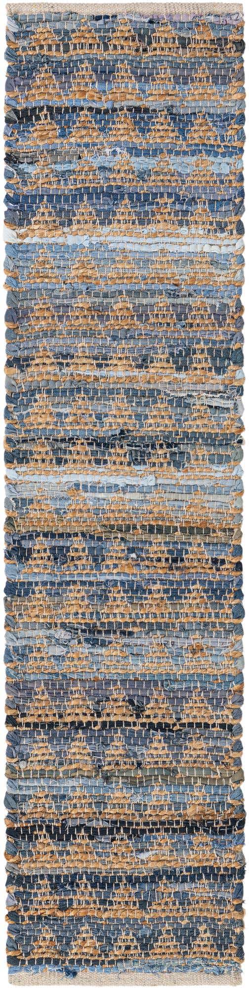 Navy Blue 1' 2 x 5' 1 Chindi Jute Table Runner Area Rug Decorative Dining Room Kitchen All Natural Material Table Cover Interior Design Home Decor Carpet Mat for Sale at Rug Engine