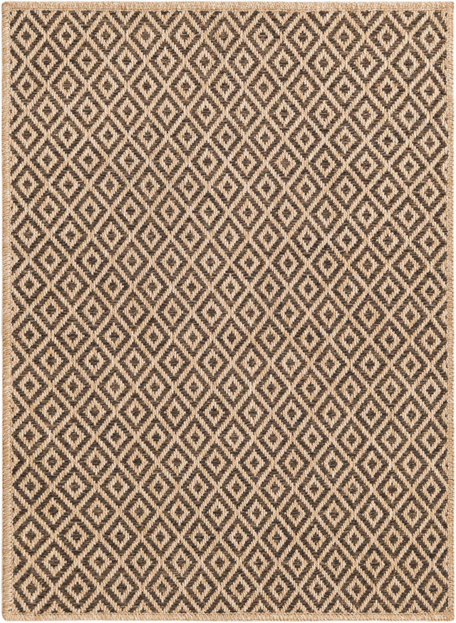 Natural and Brown 2' 2 x 3' 1 Dunes Rectangle Area Rug 100% Polypropylene With Cotton Backing Carpet for Living, Dining, Office, Dorms, Bedrooms for Sale at Rug Engine